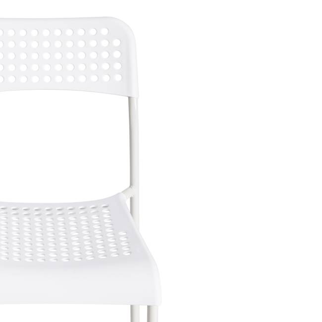 Стул ADDE (mod. C-049) / 1 шт. в упаковке металл/пластик, 39 х 49 х 78 см, White (белый) белый металл/пластик Стул ADDE (mod. C-049) / 1 шт. в упаковке металл/пластик, 39 х 49 х 78 см, White (белый) белый металл/пластик