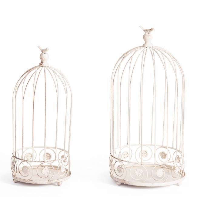 Цветочница Secret de Maison CELL ( mod. PL08-10003 ) металл, 25х52см/20х45см, antique white (Комплект из 4 шт.)
