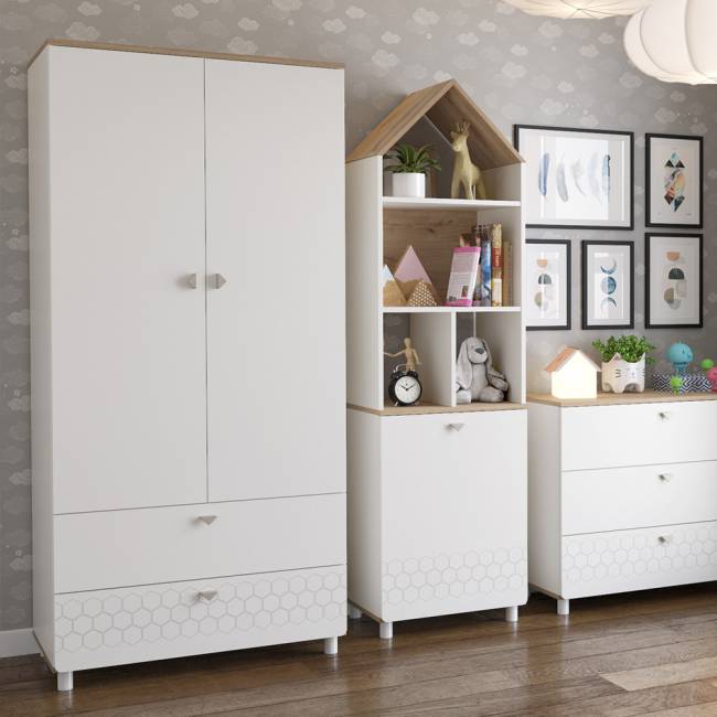 Шкаф для одежды Эйп 13.334 цвет белый/дуб белый