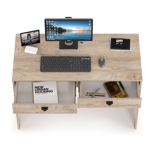 Стол компьютерный Бостон 12.69 цвет дуб эндгрейн элегантный