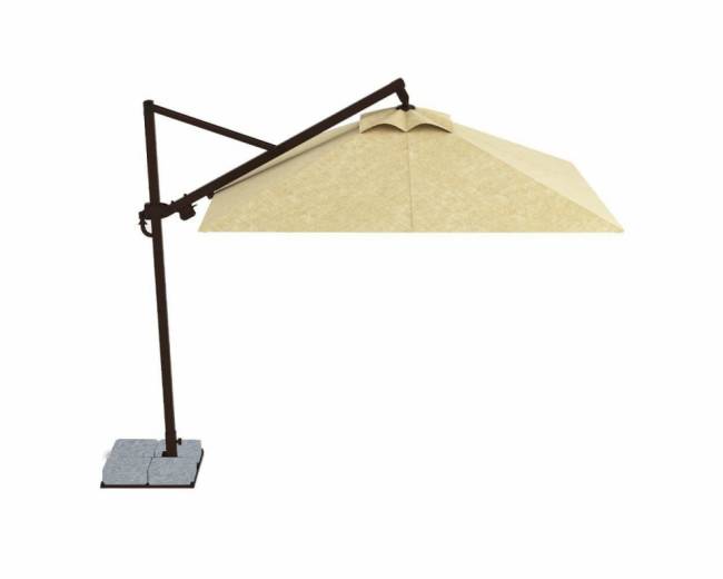 Зонт профессиональный без плит 4х4 м Banana Plus Dickson черный, бежевый 4000х4000 мм