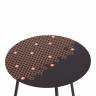 Столик кофейный TETCHAIR металл, 45 х 45 х 45 см, черный с лого черный с лого металл