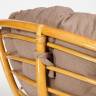 Кресло-качалка PAPASAN/ПАПАСАН w 23/01 B /с подушкой/ 115х78х104 см, Honey (мед), экошерсть Коричневый, 1811-5
