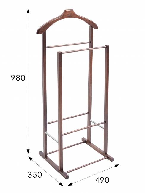 Вешалка костюмная В 27Н средне-коричневый Вешалка костюмная В 27Н средне-коричневый