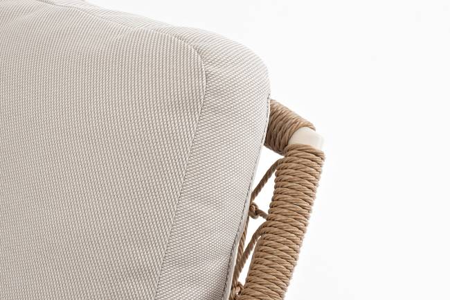 "Венеция" лаунж-зона из искусственного ротанга, цвет соломенный