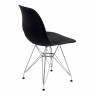Стул CINDY IRON CHAIR (EAMES) (mod. 002) металл, пластик, 51x46x82,5, черный (Комплект из 4 шт.) черный металл, пластик