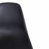 Стул CINDY IRON CHAIR (EAMES) (mod. 002) металл, пластик, 51x46x82,5, черный (Комплект из 4 шт.) черный металл, пластик