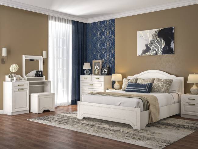 Полка с зеркалом настольная Ливерпуль 10.118 цвет ясень ваниль Полка с зеркалом настольная Ливерпуль 10.118 цвет ясень ваниль