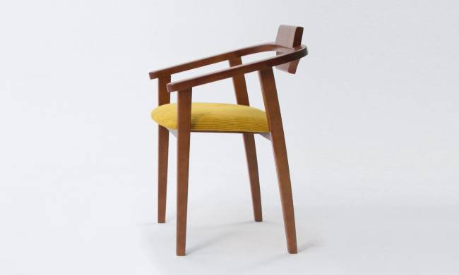 Стул-кресло Челси ПМ орех/жёлтый