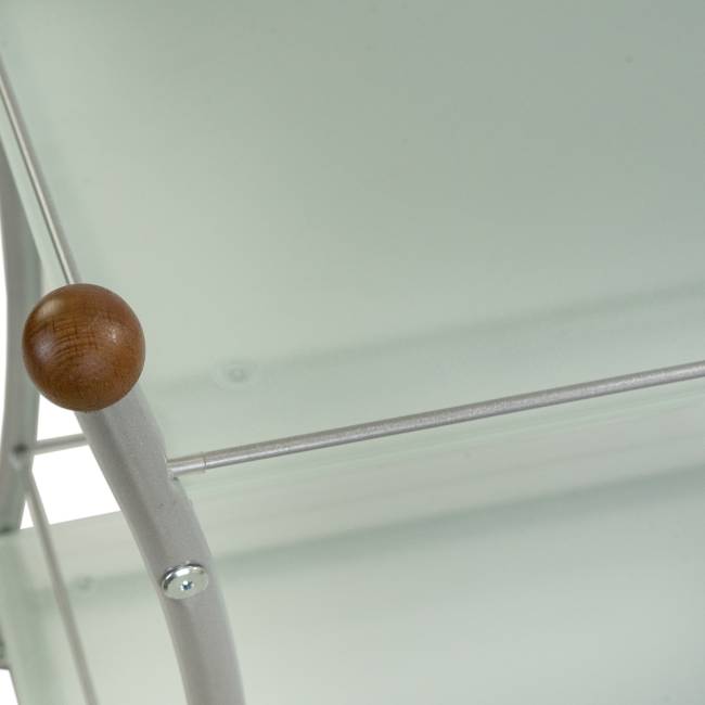 Стол сервировочный Поло металлик/ матовое