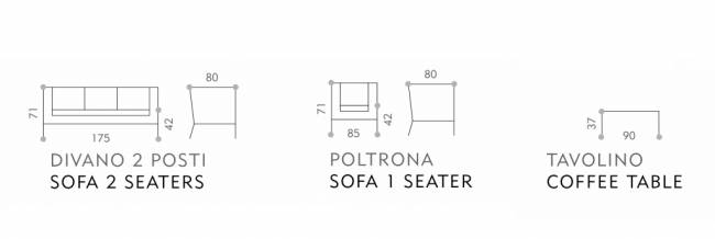 Комплект мягкой мебели Grid белый, светло-серый Комплект мягкой мебели Grid белый, светло-серый