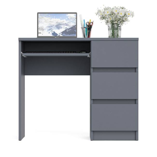 Стол компьютерный три ящика Мори МС-6 правый цвет графит Стол компьютерный три ящика Мори МС-6 правый цвет графит