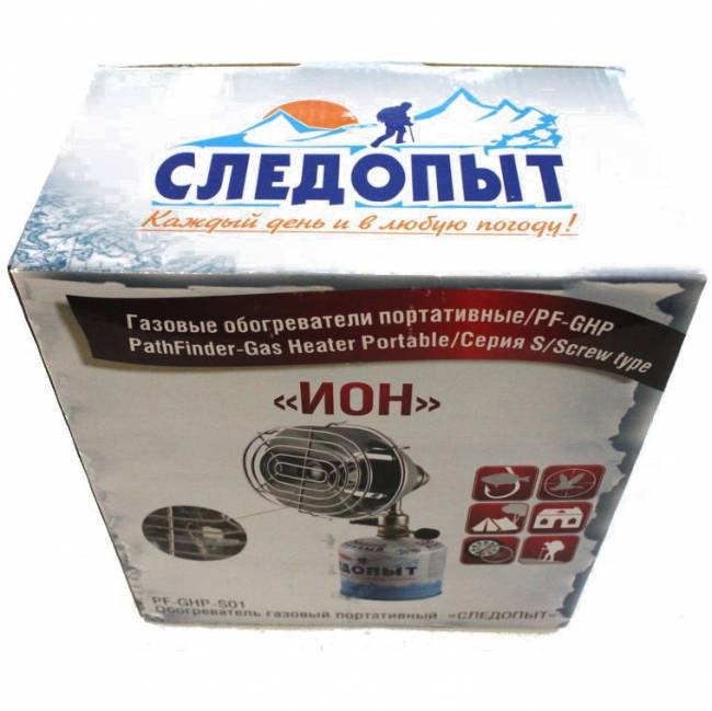 Обогреватель газовый портативный Следопыт Ион PF-GHP-S01 Обогреватель газовый портативный Следопыт Ион PF-GHP-S01