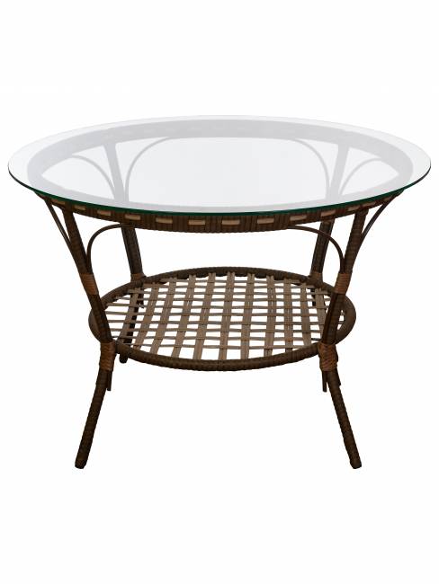 Комплект из искусственного ротанга Java (Ява)-6 (цвет: Орех)