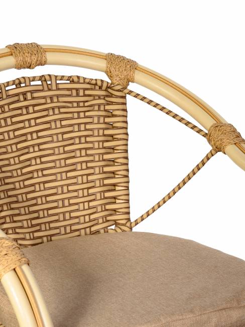 Комплект из искусственного ротанга Bali (Бали)-4 (цвет: слоновая кость)