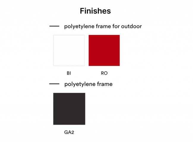 Диван пластиковый Plus Air белый 1425х740х750 мм