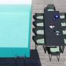 Стол пластиковый раздвижной Rio 210 Extensibile антрацит 2100-2800х1000х760 мм