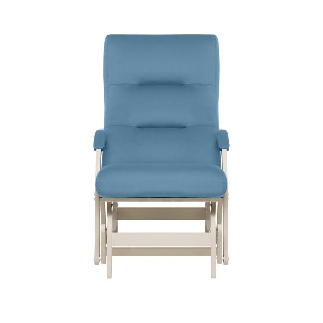 Кресло-маятник Leset Дэми Слоновая кость V47 синий