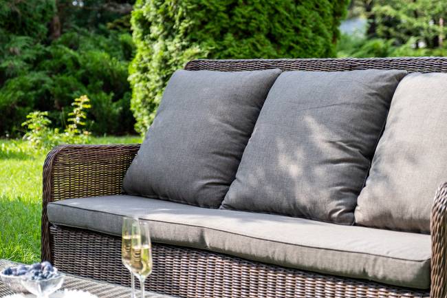 "Гляссе" лаунж-зона из искусственного ротанга, цвет коричневый "Гляссе" лаунж-зона из искусственного ротанга, цвет коричневый