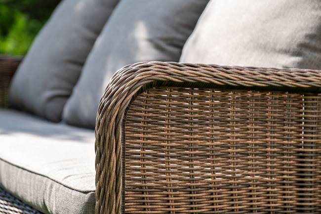 "Гляссе" лаунж-зона из искусственного ротанга, цвет коричневый "Гляссе" лаунж-зона из искусственного ротанга, цвет коричневый