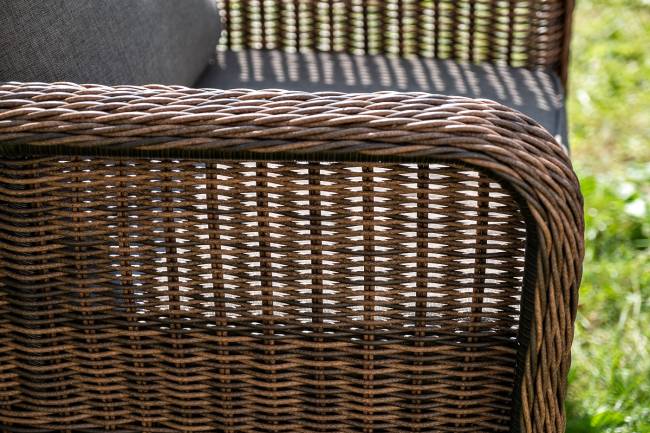 "Гляссе" лаунж-зона из искусственного ротанга, цвет коричневый "Гляссе" лаунж-зона из искусственного ротанга, цвет коричневый