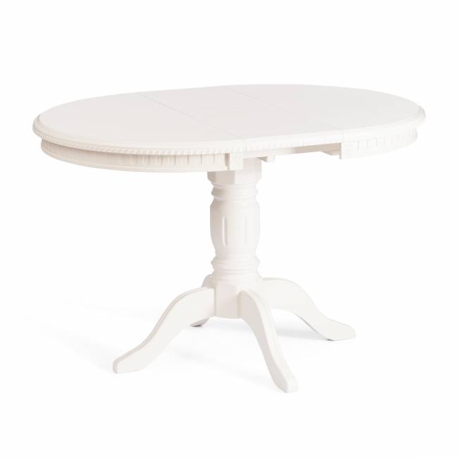 Стол STEFANO круглый бук, мдф, D90+30x77см, Ivory white Ivory white бук, мдф Стол STEFANO круглый бук, мдф, D90+30x77см, Ivory white Ivory white бук, мдф