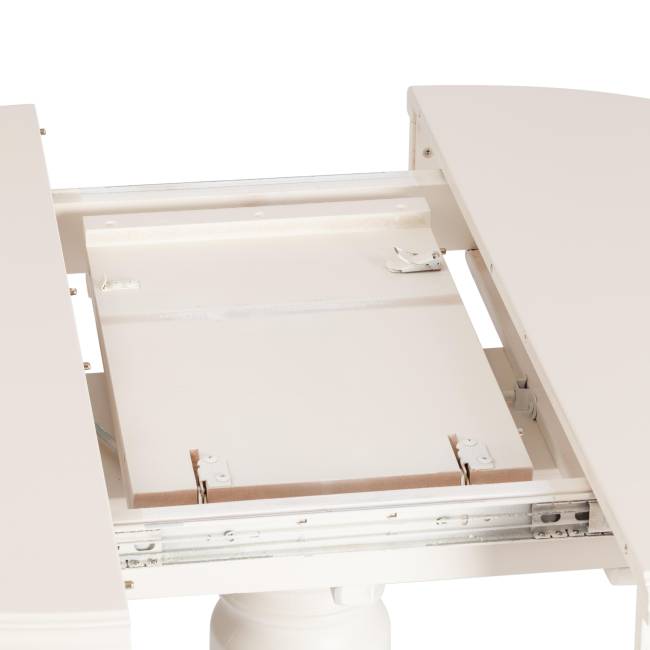 Стол STEFANO круглый бук, мдф, D90+30x77см, Ivory white Ivory white бук, мдф Стол STEFANO круглый бук, мдф, D90+30x77см, Ivory white Ivory white бук, мдф