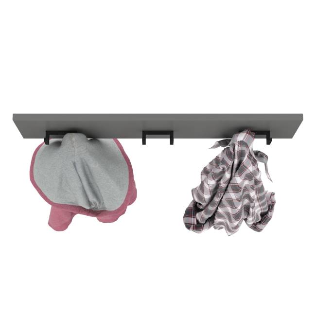 Вешалка Октава 15.14.02 цвет серый графит