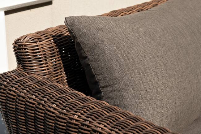 "Капучино" лаунж-зона из искусственного ротанга, цвет коричневый