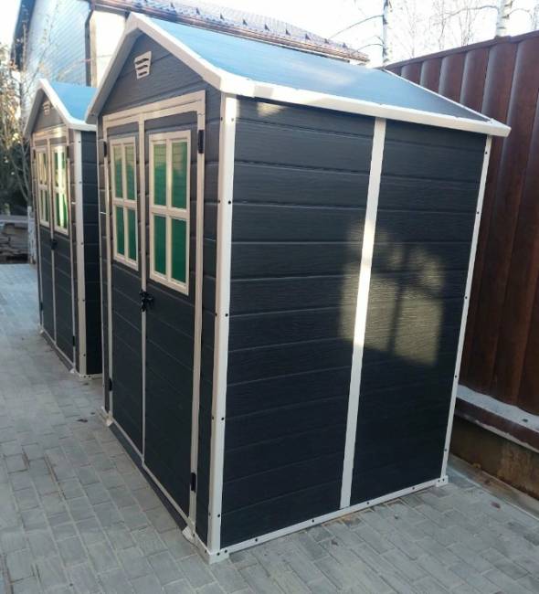 Сарай "Манор 6х5 TWF" (размеры 175 x 145 см) (два окна на фасаде) Сарай "Манор 6х5 TWF" (размеры 175 x 145 см) (два окна на фасаде)