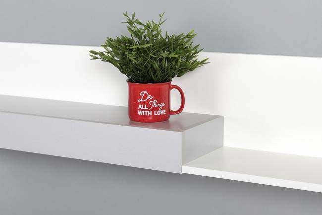 Полка Торонто 16.475 цвет белый шагрень/стальной серый Полка Торонто 16.475 цвет белый шагрень/стальной серый