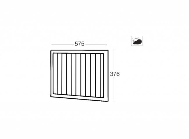 Диван модульный Slim Stripe белый, бежевый 2220х740х687 мм