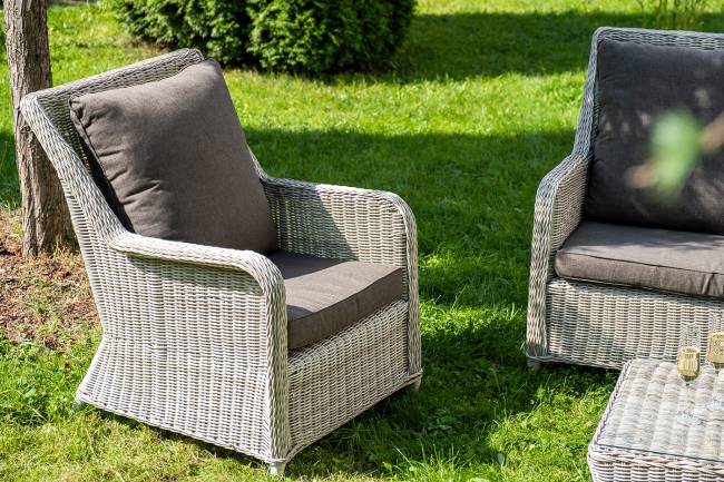 "Гляссе" лаунж-зона из искусственного ротанга, цвет бежевый "Гляссе" лаунж-зона из искусственного ротанга, цвет бежевый