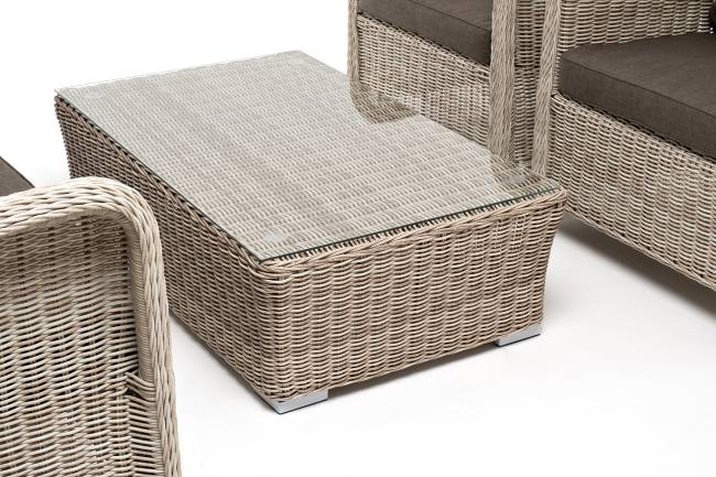 "Гляссе" лаунж-зона из искусственного ротанга, цвет бежевый "Гляссе" лаунж-зона из искусственного ротанга, цвет бежевый