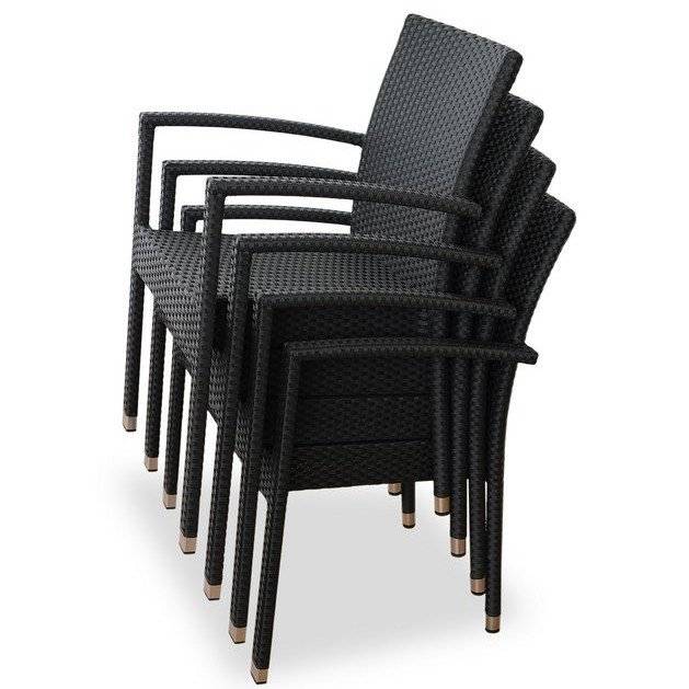 Плетеный стул MILANO, темно-коричневый Плетеный стул MILANO, темно-коричневый