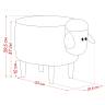 Пуф Leset Lamb COMBI Молочный, компаньон серый Бук Пуф Leset Lamb COMBI Молочный, компаньон серый Бук