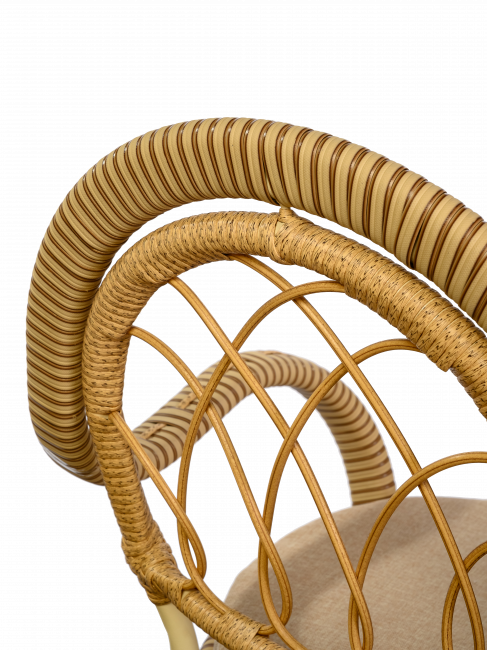 Комплект из искусственного ротанга Java (Ява)-6 (цвет: слоновая кость) Комплект из искусственного ротанга Java (Ява)-6 (цвет: слоновая кость)