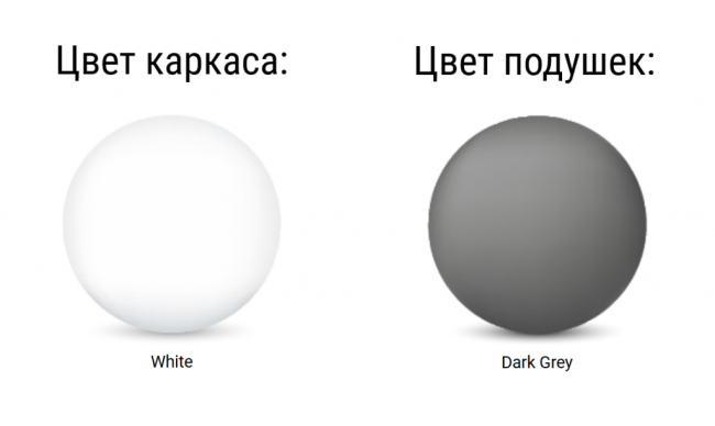 Комплект пластиковой мебели Portofino Lounge Corner белый, темно-серый