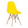 Стул CINDY (EAMES) (mod. 1801) / 1 шт. в упаковке дерево бук/металл/сиденье пластик, 45x51x82 см, Yellow (Желтый) желтый