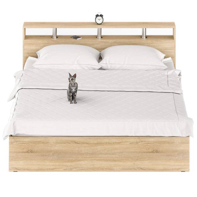 Кровать Камелия 1800 цвет дуб сонома Кровать Камелия 1800 цвет дуб сонома