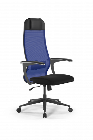 Кресло Sit 10 B1-111U - X2+UMF(X1) /Ub00/Wh00/U0mL-b(M09.B11.G19.W02), синий-черный