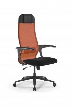Кресло Sit 10 B1-111U - X2+UMF(X1) /Ub00/Wh00/U0mL-b(M09.B11.G19.W02), оранжевый-черный