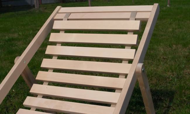 Шезлонг Кампари 45, Натуральное дерево