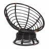 Кресло-качалка PAPASAN/ПАПАСАН w 23/01 B /с подушкой/ 115х78х104 см, Antique brown (античный черно-коричневый), ткань Старт Antique brown (античный черно-коричневый)