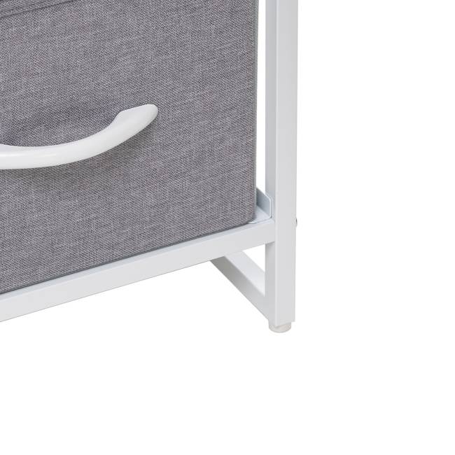 Комод Leset Ноа широкий, Каркас Белый, Светло-серый Белый Светло-серый