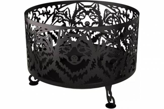 Костровая чаша "Волк", ST3, 3мм