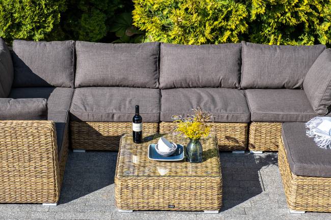 "Лунго" журнальный столик плетеный (гиацинт), цвет соломенный "Лунго" журнальный столик плетеный (гиацинт), цвет соломенный