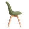 Стул TULIP SOFT (mod. 053V) / 1 шт. в упаковке дерево/пластик/ткань, 49,5 x 54,5 x 84 см, Зеленый (Green) LY1701-7 Зеленый (Green) LY1701-7 дерево/пластик/ткань