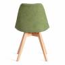 Стул TULIP SOFT (mod. 053V) / 1 шт. в упаковке дерево/пластик/ткань, 49,5 x 54,5 x 84 см, Зеленый (Green) LY1701-7 Зеленый (Green) LY1701-7 дерево/пластик/ткань