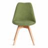 Стул TULIP SOFT (mod. 053V) / 1 шт. в упаковке дерево/пластик/ткань, 49,5 x 54,5 x 84 см, Зеленый (Green) LY1701-7 Зеленый (Green) LY1701-7 дерево/пластик/ткань